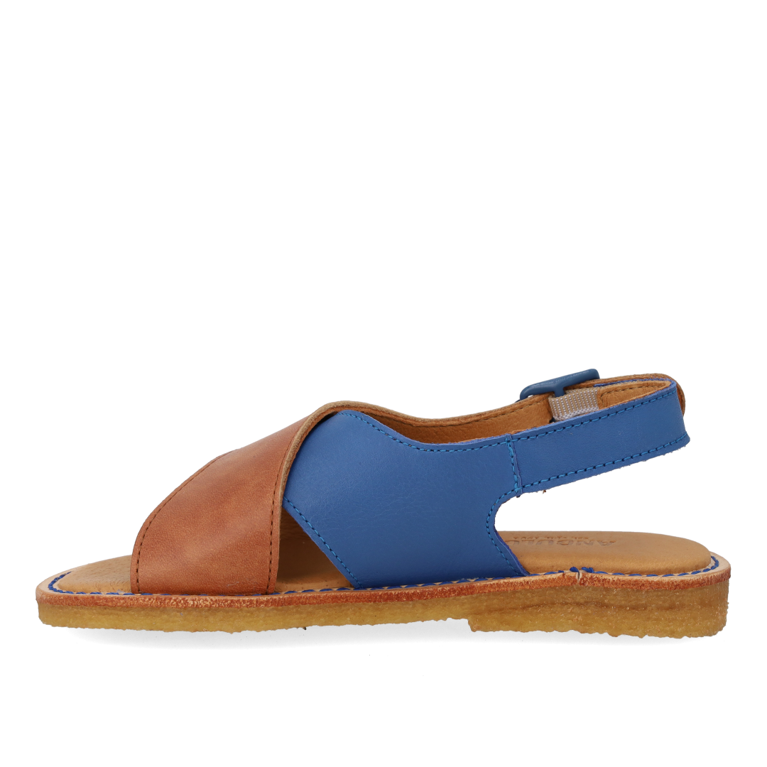 Cross-strap open-toe sandal
