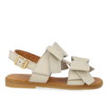 Sandal with open toe and double velcro