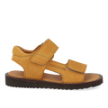 Sandal with open toe and double Velcro straps