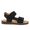 Sandal with open toe and double velcro