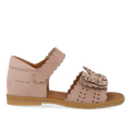 Sandal with open toe and double velcro