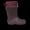 Rubber boot with wool lining