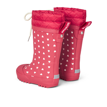 Rubber boot with wool lining