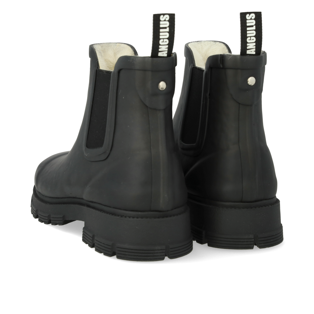 rain boot with wool lining