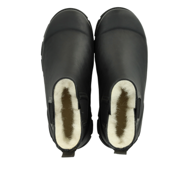 Rain boots with wool lining