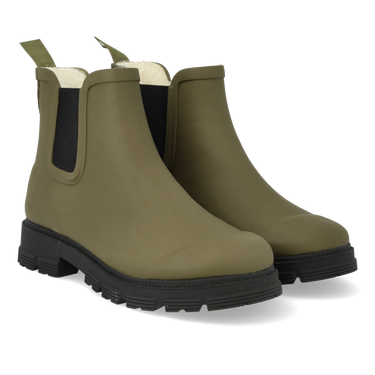 Rain boots with wool lining