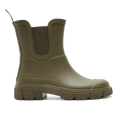 rain boot with chunky track sole
