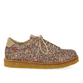 Sneaker with glitter on platform sole