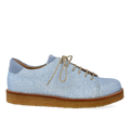 Glitter sneaker with platform sole