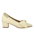 Bow pump in sparkling glitter