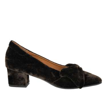 Bow pump in soft velvet
