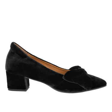 Bow pump in soft velvet