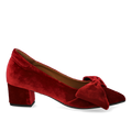 Bow pump in soft velour