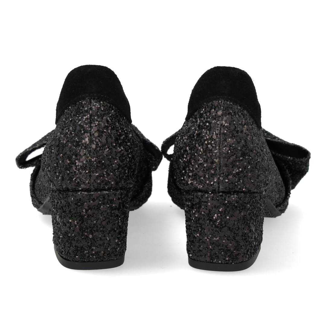 Bow Pump in Sparkling Glitter