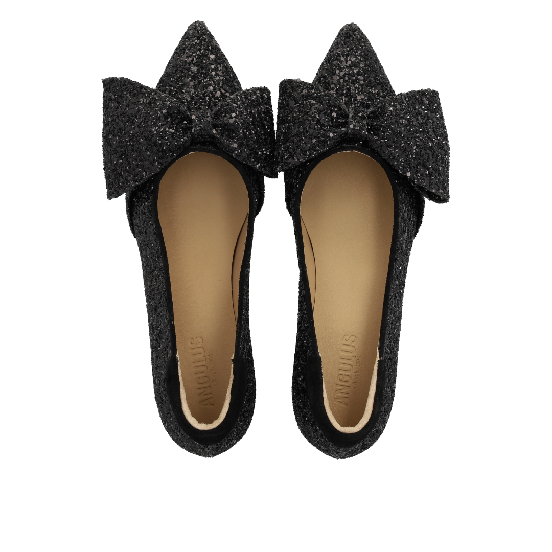 Bow Pump in Sparkling Glitter