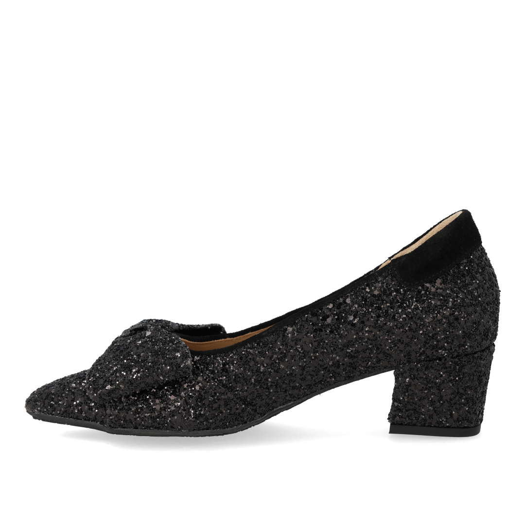 Bow Pump in Sparkling Glitter