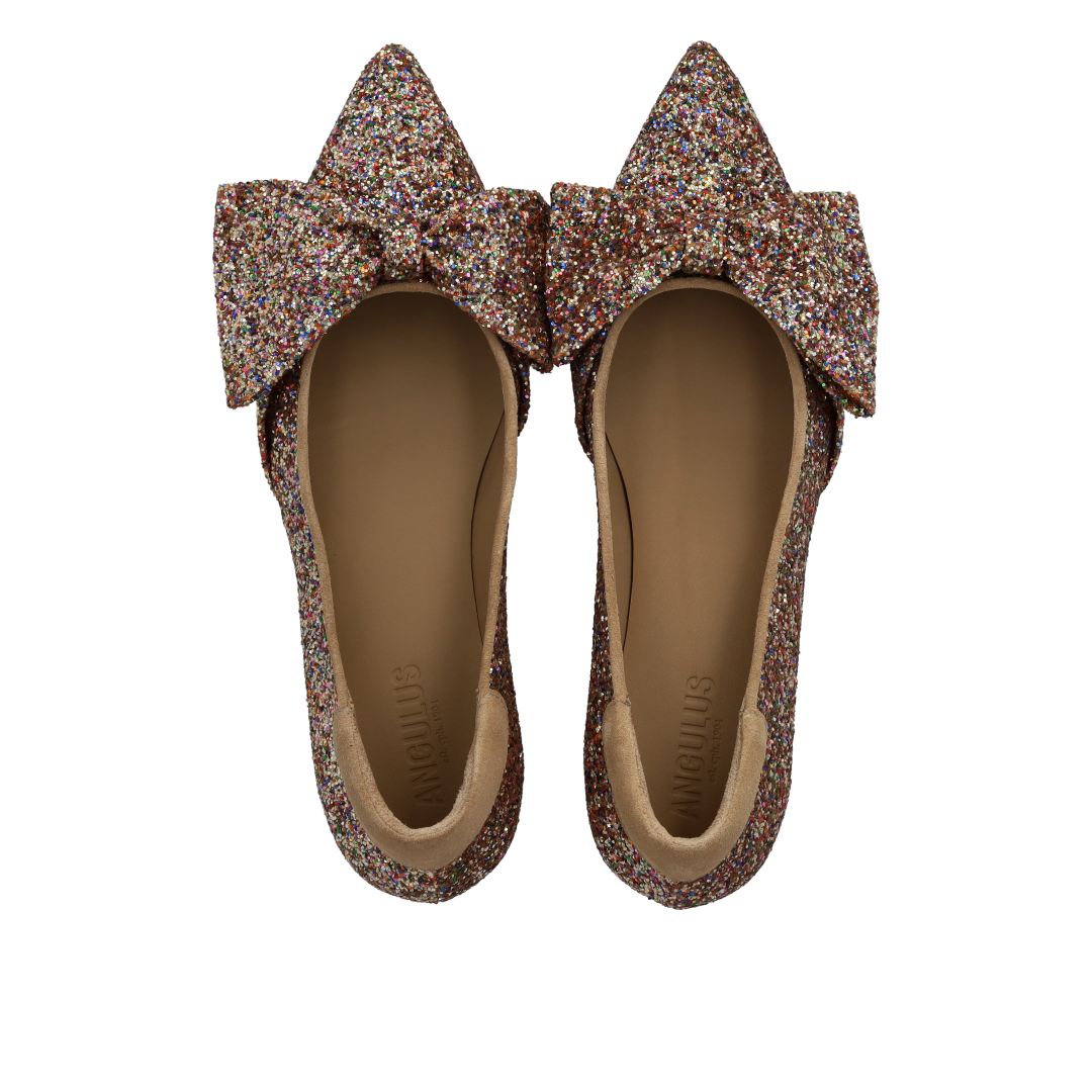 Bow Pump in Sparkling Glitter