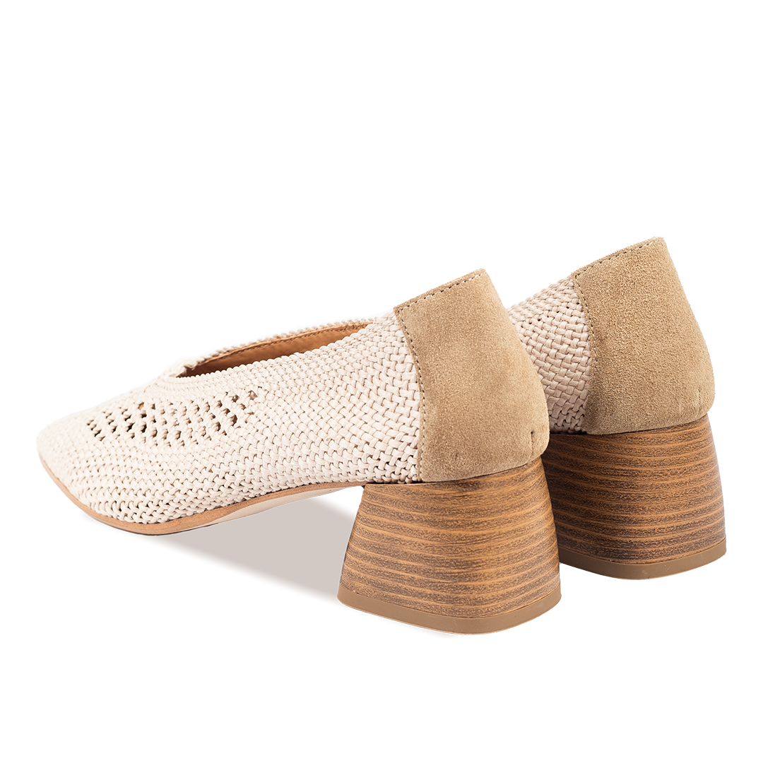 Woven pump
