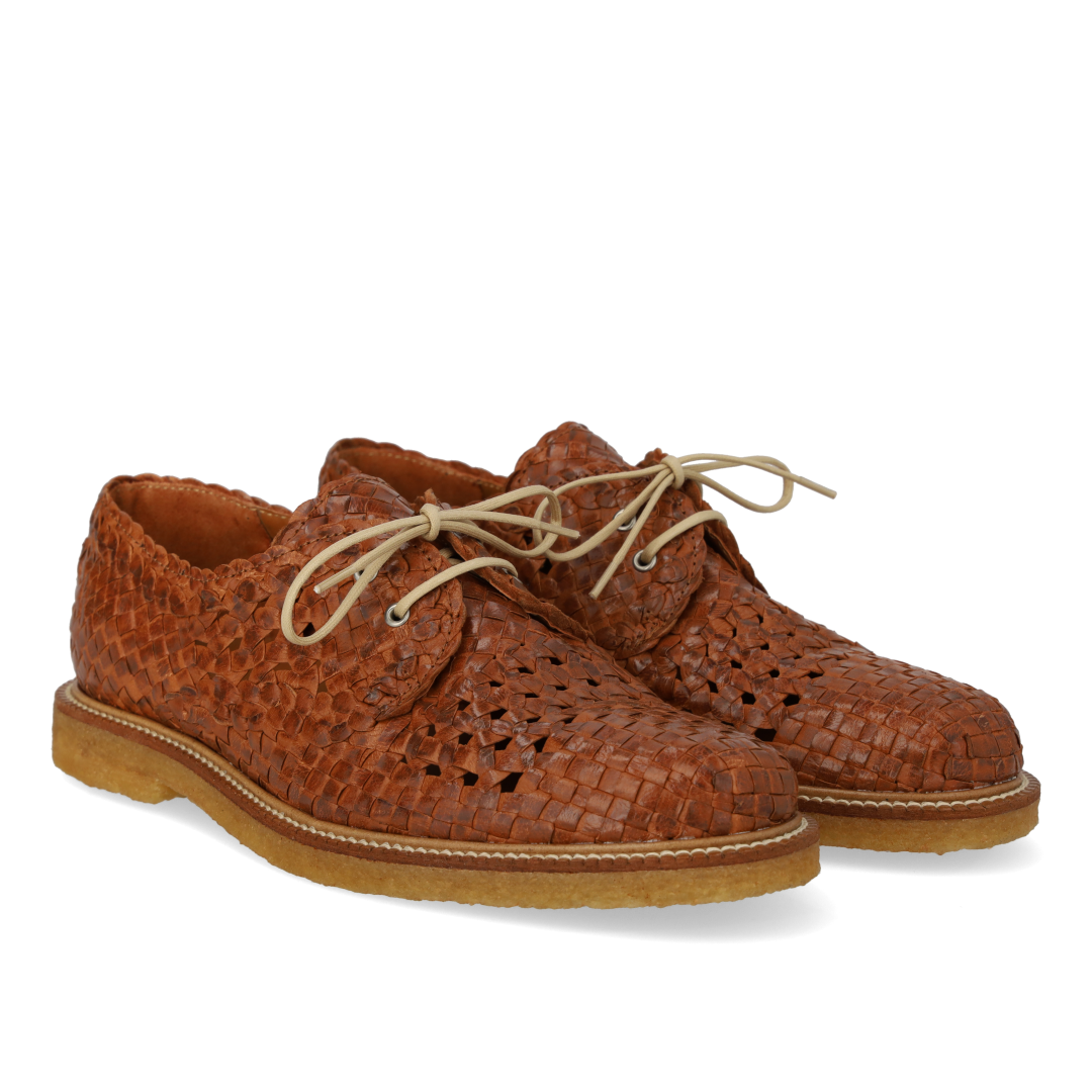 Hand-braided Lace-up Shoes