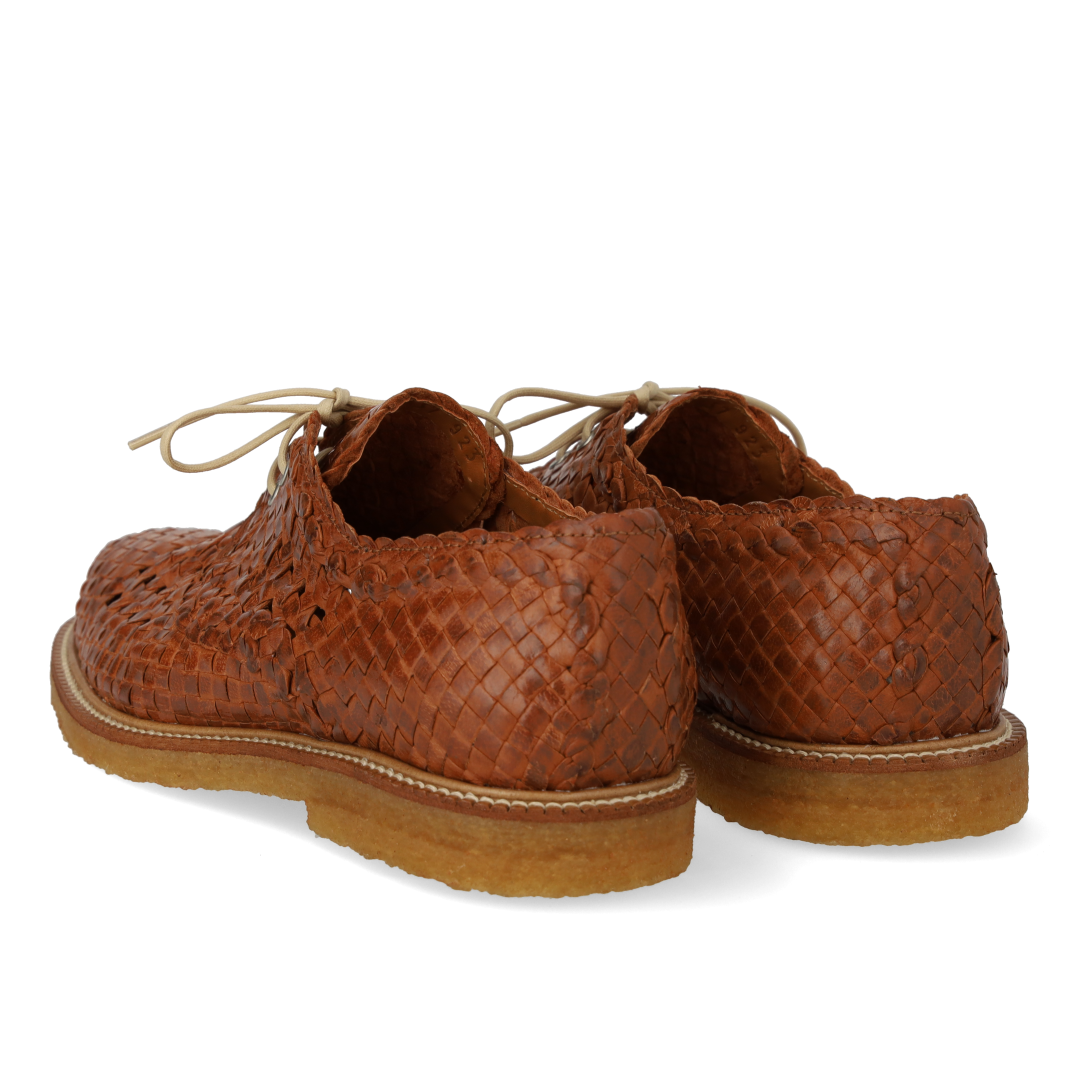 Hand-braided Lace-up Shoes