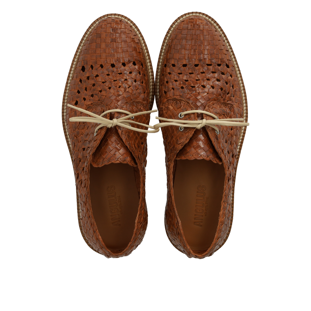 Hand-braided Lace-up Shoes