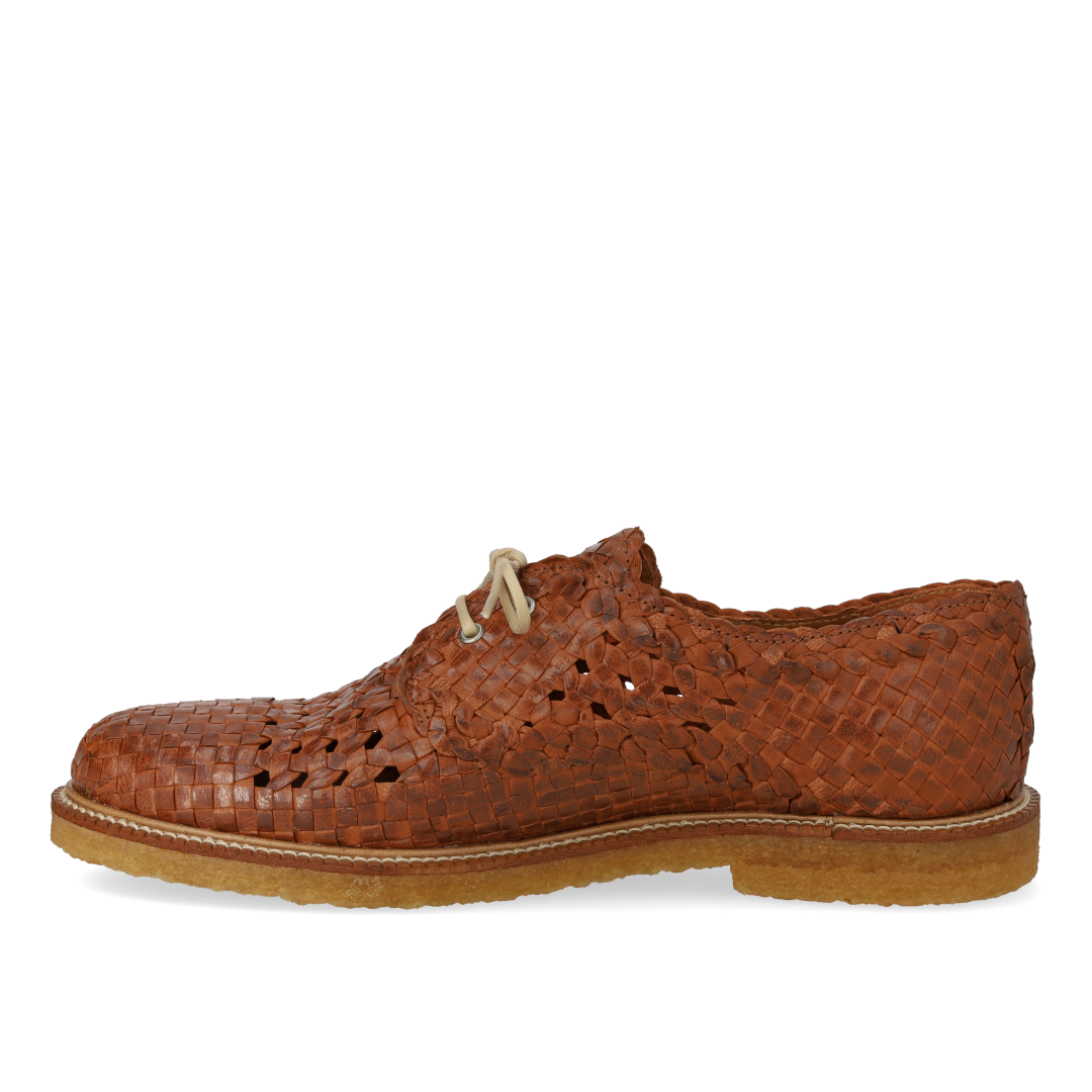 Hand-braided Lace-up Shoes