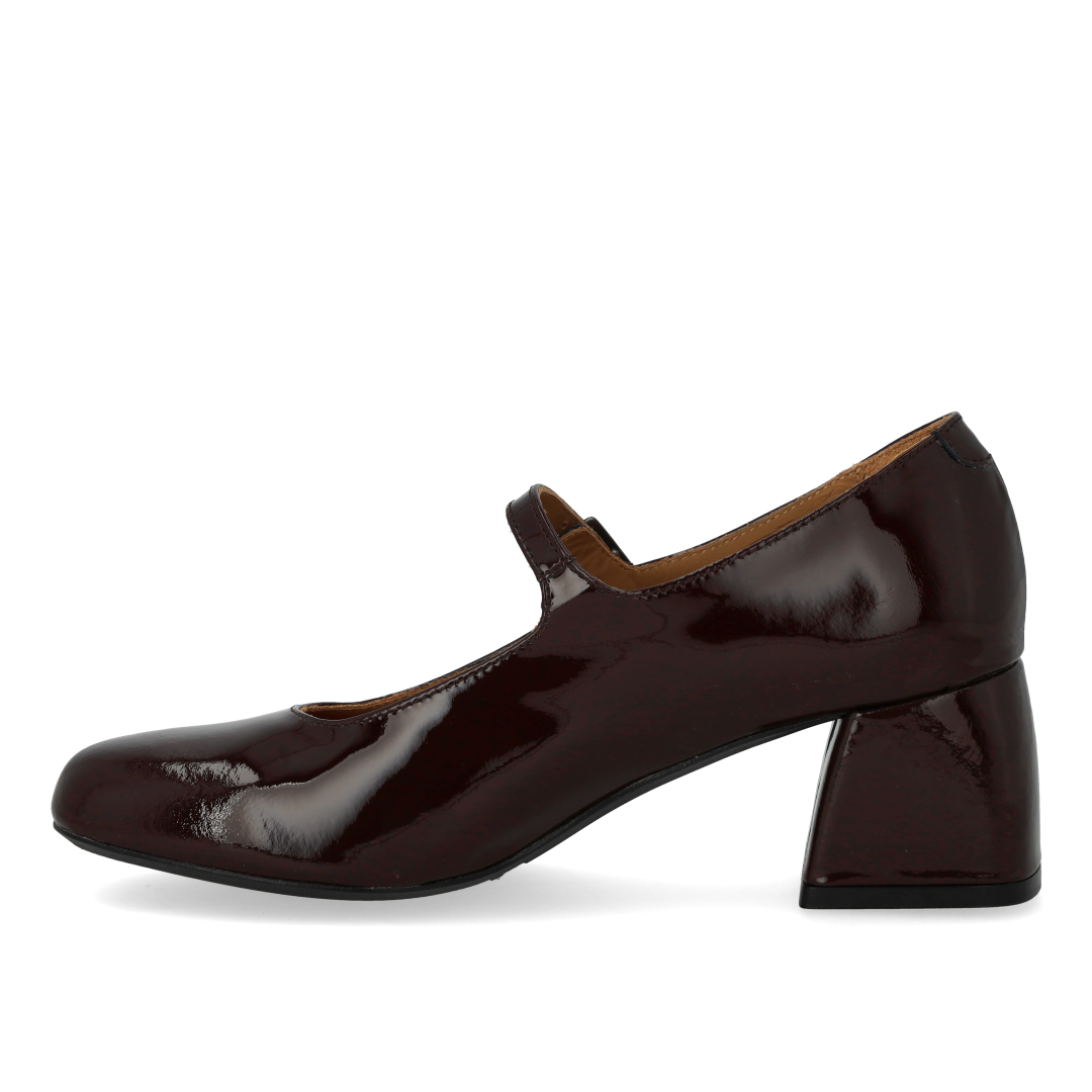 mary janes with sculptural heel
