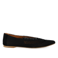 Woven ballerina with pointed toe