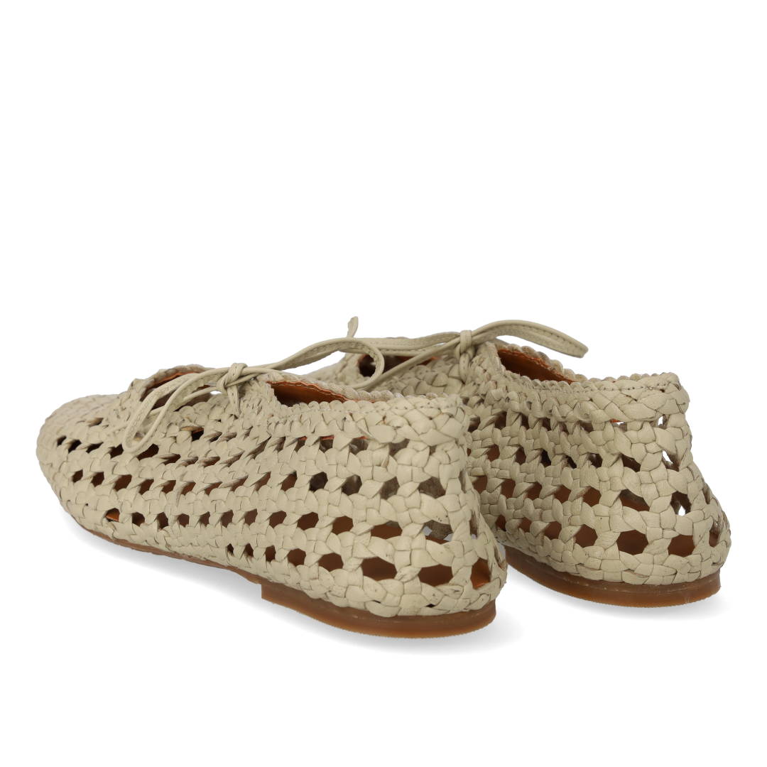 Soft hand-braided ballerina with bow detail