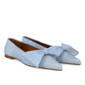bow ballerinas in sparkling glitter