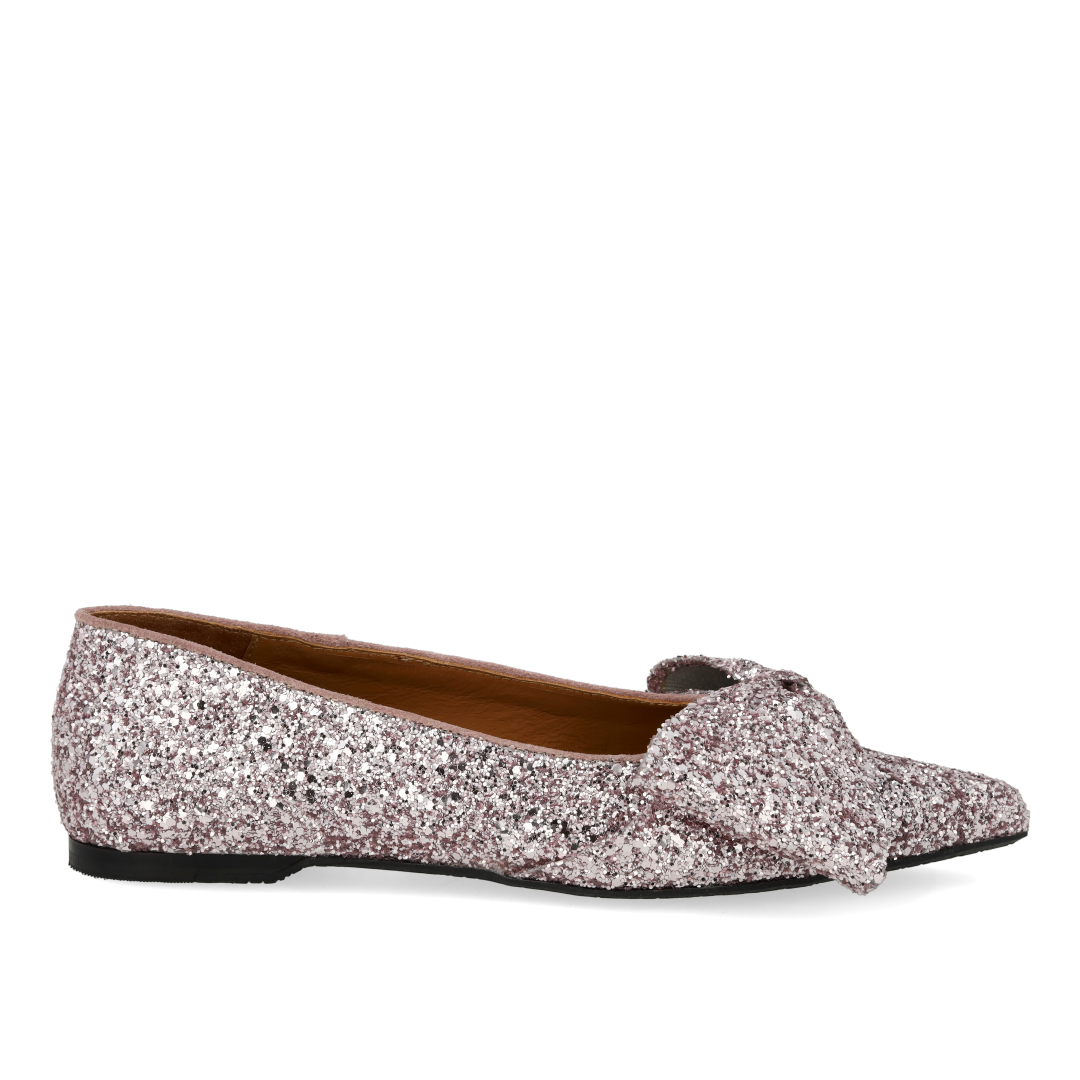 Bow ballerina in sparkling glitter