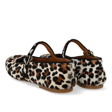 Mary Jane ballerina in pony-fur