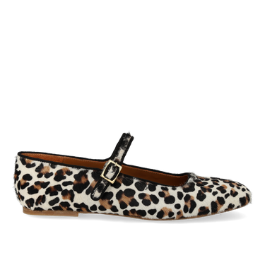 Mary Jane ballerina in pony-fur