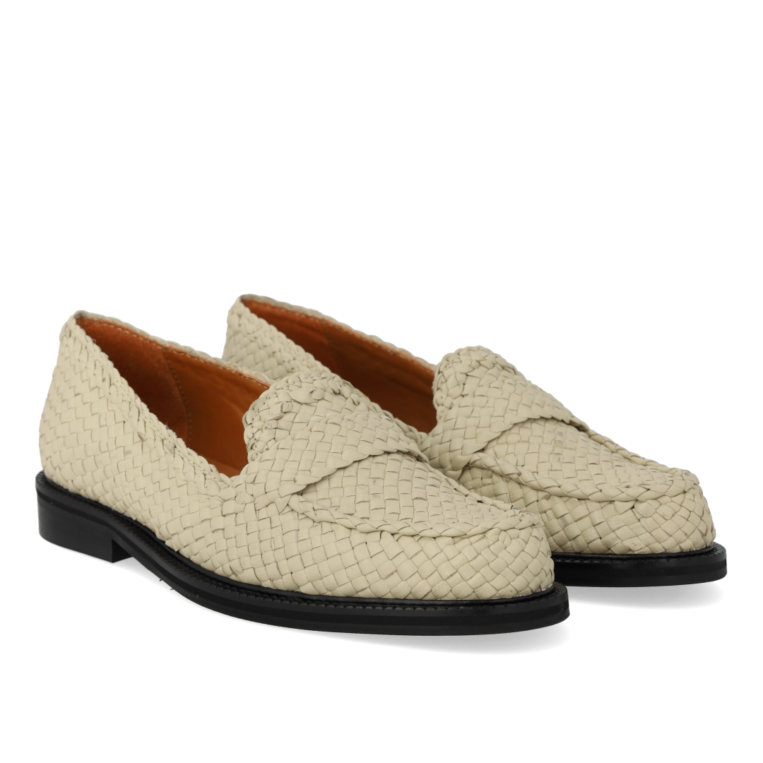 Hand-braided penny loafer