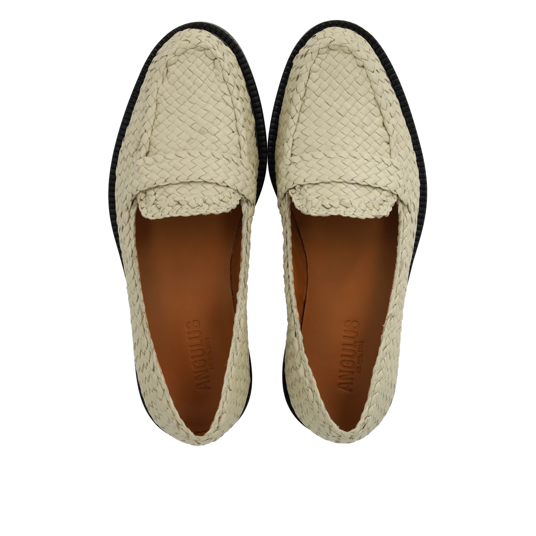 Hand-braided penny loafer
