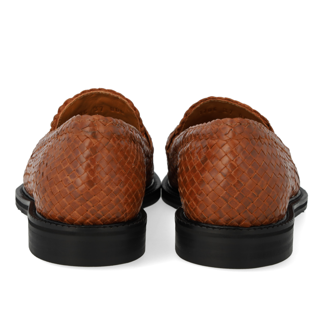Hand-braided penny loafer