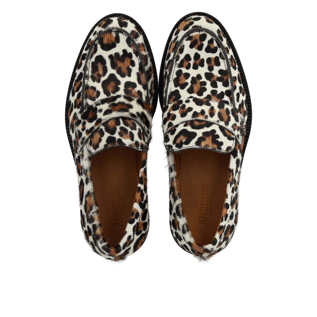Classic Penny loafer in patterned pony hair
