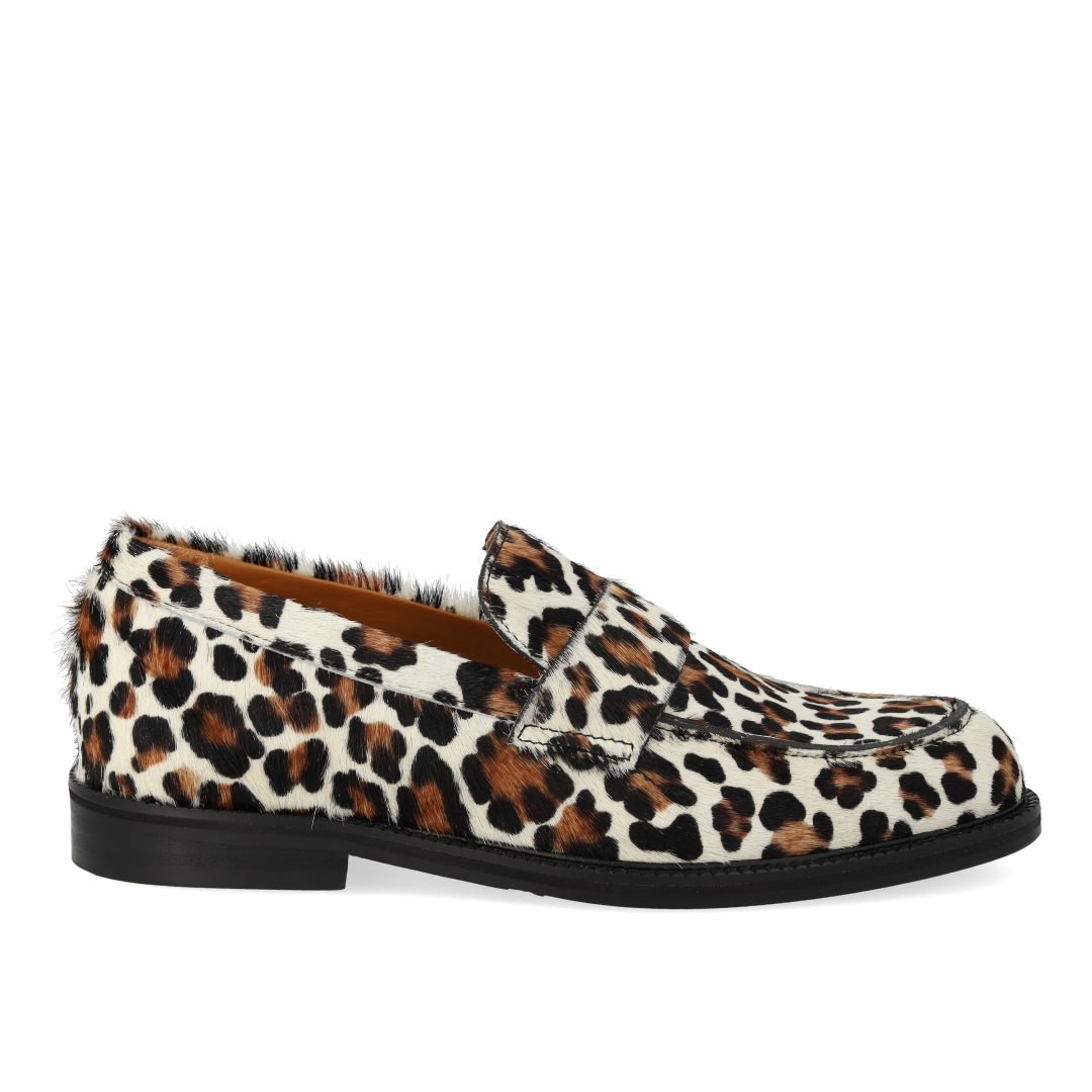 Classic Penny loafer in patterned pony hair