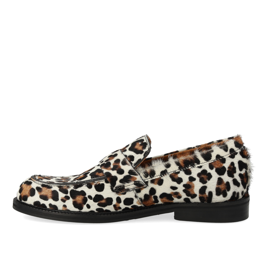 Classic Penny loafer in patterned pony hair