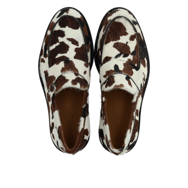 Classic Penny loafer in patterned pony fur