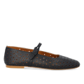 Soft ballerina with decorative perforated pattern