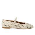 Soft ballerina flats with decorative cut-out pattern