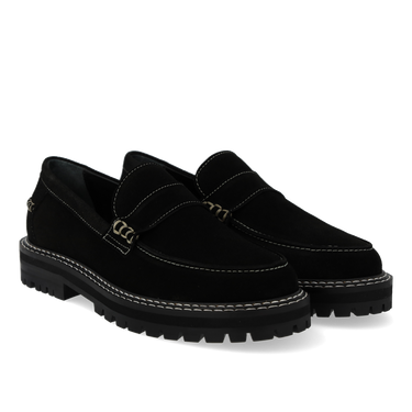 Penny loafer with contrast stitching