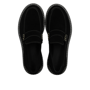 Penny loafer with contrast stitching