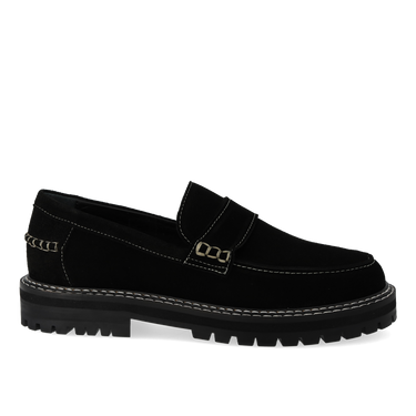 Penny loafer with contrast stitching