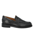Penny loafer with hand-braided detail