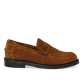 Penny loafer with hand-braided detail
