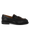 Penny loafer with soft fur trim