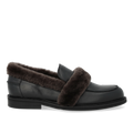 Loafer with soft fur trim