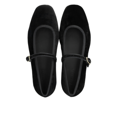 Mary Jane ballerina in soft velvet